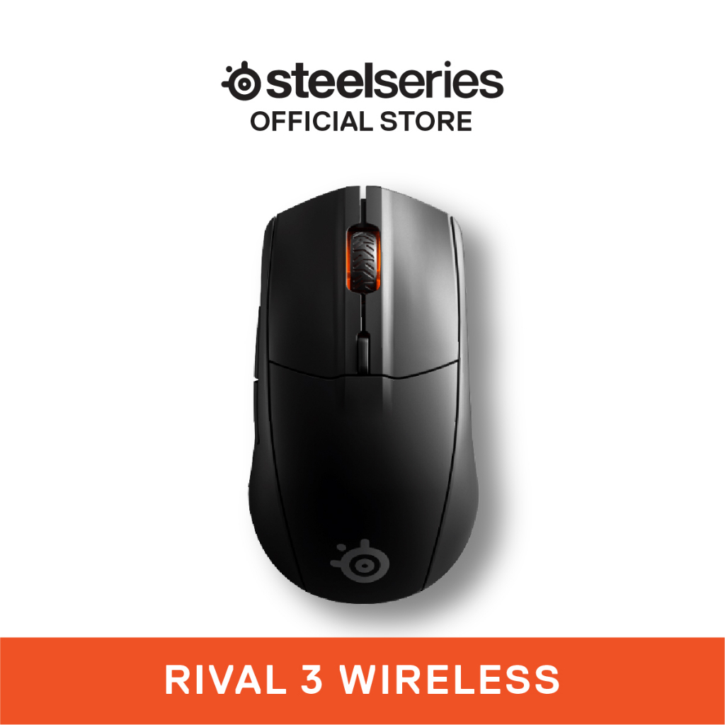 SteelSeries Rival 3 Wireless and Bluetooth Gaming Mouse - 400+ Hr Battery  Life