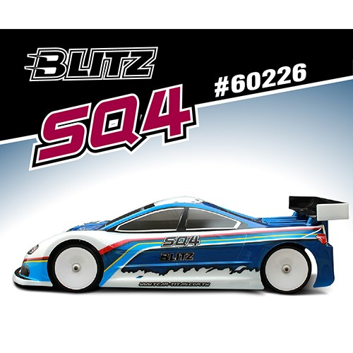 [WITHOUT PAINT] 60226 // Blitz SQ4 1/10th 190mm Touring Car Body-shell ...