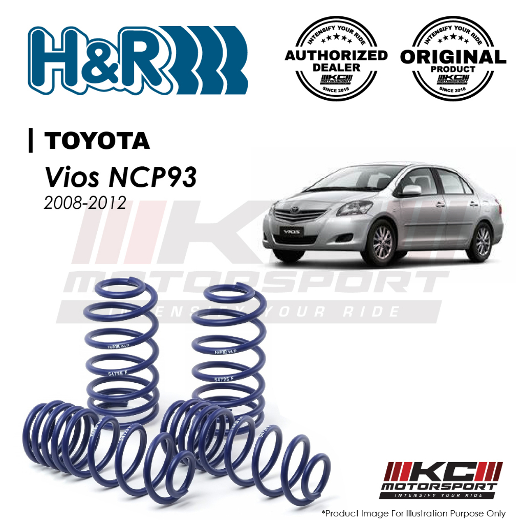Toyota Vios NCP93 2008-2012 - H&R Sport Spring | Shopee Malaysia