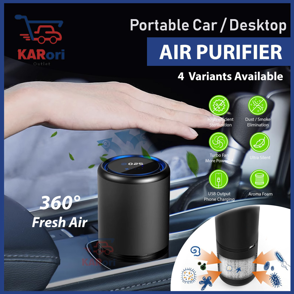 HEPA 13 CAR AIR PURIFIER WITH NEGATIVE ION / PEMBERSIH UDARA KERETA