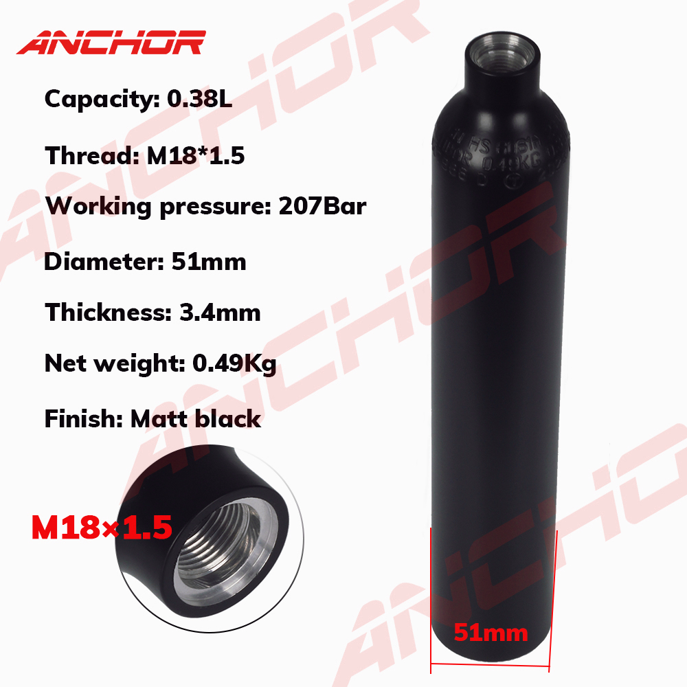 TUXING 4500PSI Station De Remplissage Paintball PCP - Valve Haute Pression Fibre Carbone DIN Avec Jauge M18*1.5