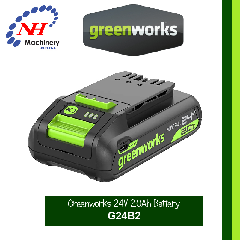 Greenworks G24B2 - 24V 2.0Ah Battery | Shopee Malaysia