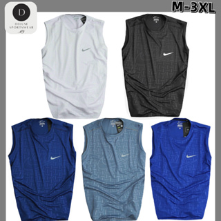 NIKE Polyester singlet shirt sleeveless shirts Training Gear Sport Wear Men  Shirt Baju Lelaki