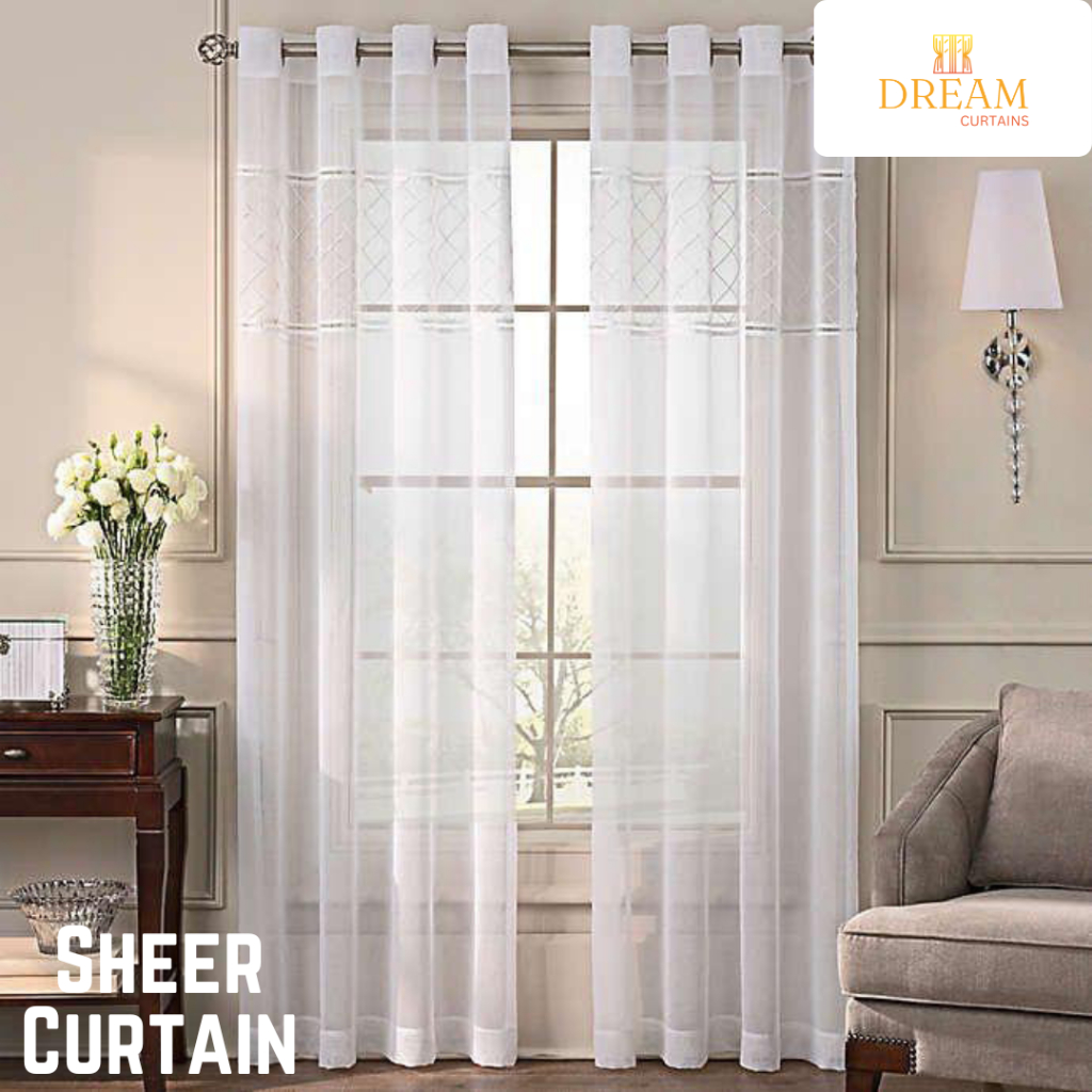 Dreamcurtains - Sheer Curtains Syer Plain Day Window Ready Made Hook ...