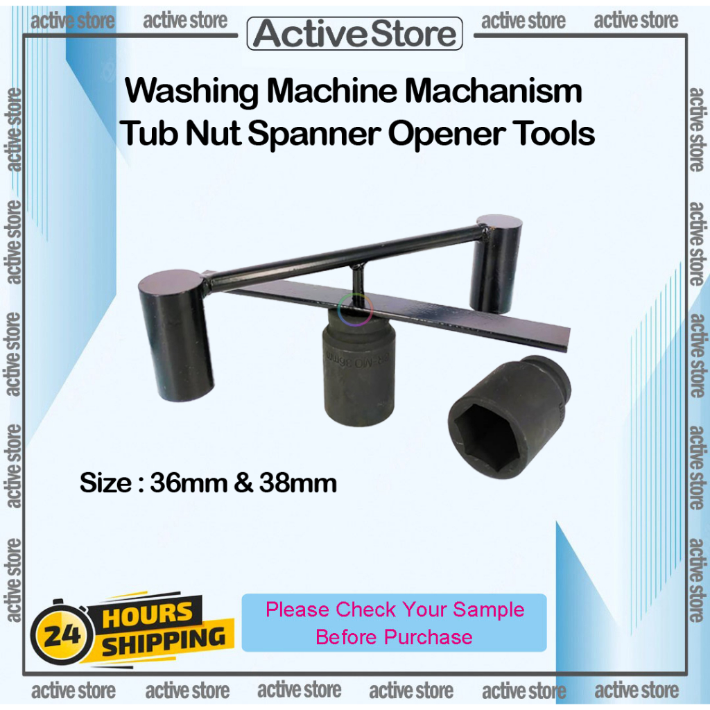 Washing Machine Machanism FULL SET Tub Nut Spanner Opener Tools 36mm