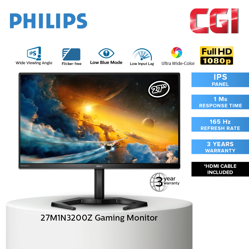 Philips Momentum 3000 IPS FHD 165Hz 1ms AMD SmartErgoBase Gaming ...