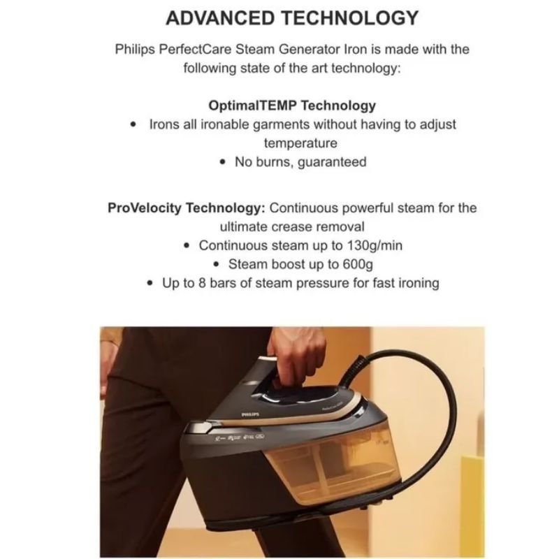 Philips PerfectCare Steam Generator Iron PSG6064 FROM AMWAY + FREE IRON