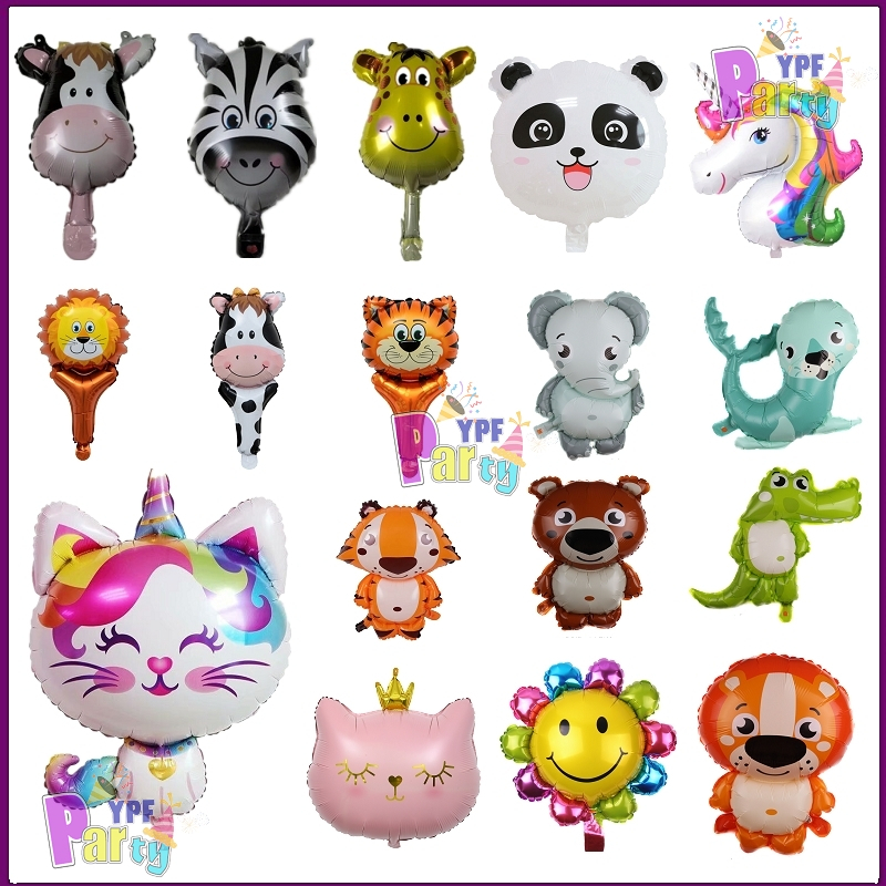 Mini Cartoon Foil Balloon Animals Balloon Toys Cartoon Animal Animal ...