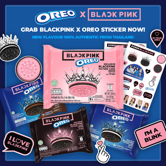 Blackpink Oreo Thailand Limited Edition Flavours With Photocard Oreo ...