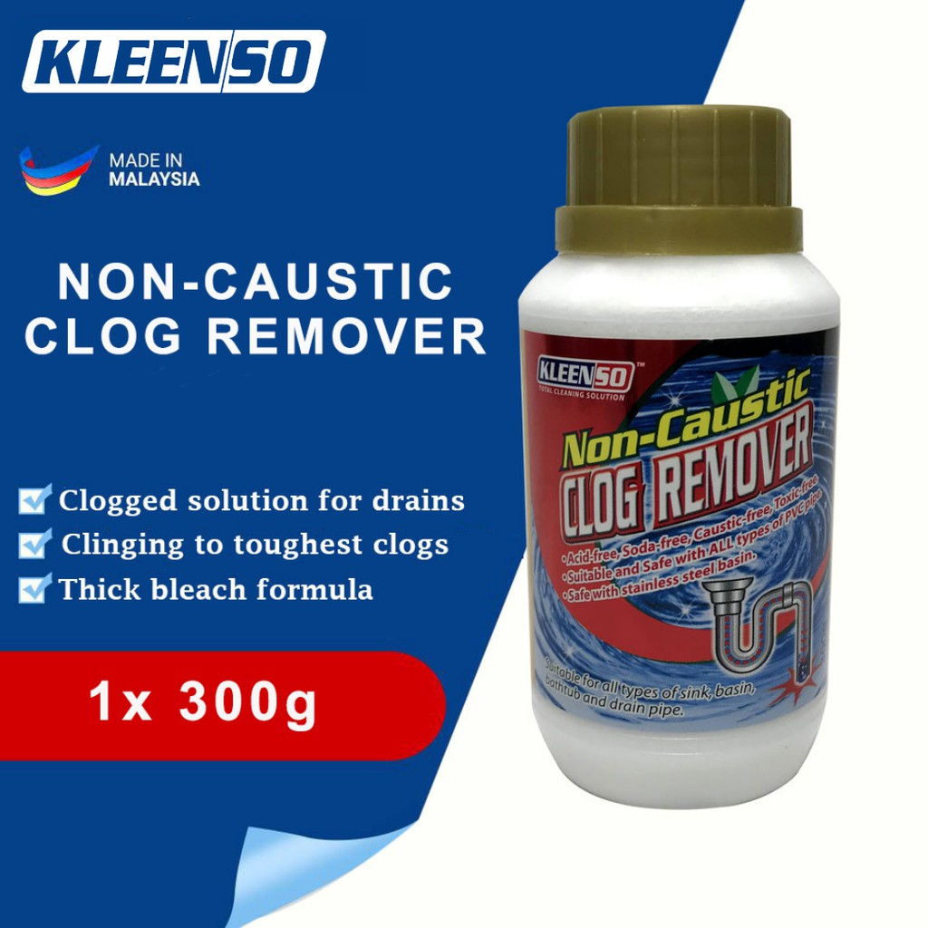 KLEENSO No More Clog 1 Litre/NonCaustic Clog Remover 300 gm