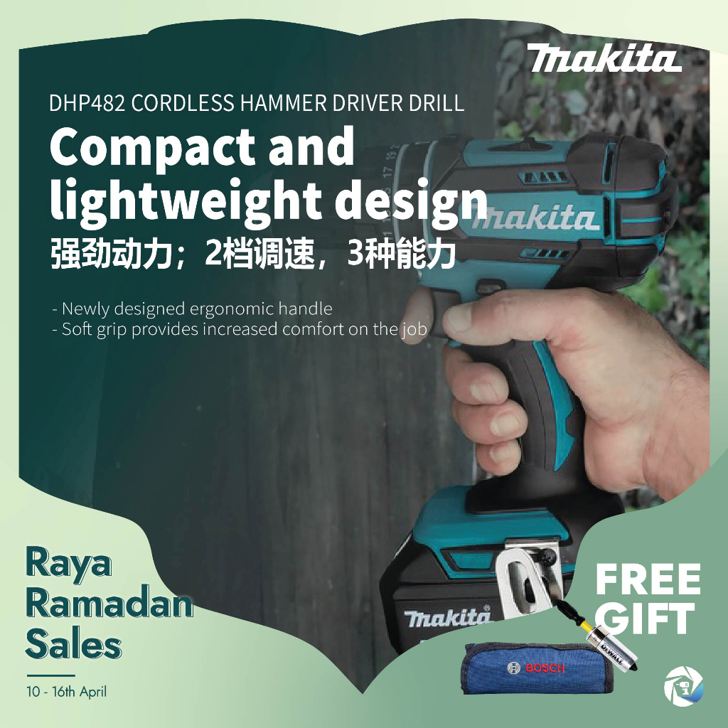 Manuel D'utilisation Makita DHP482 – Perforateur Sans Fil – Notice D'origine