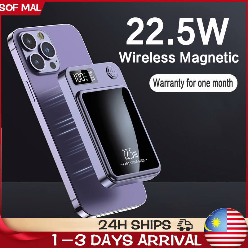 Mini Powerbank PD22.5W Fast Charge Power Bank Slim Wireless