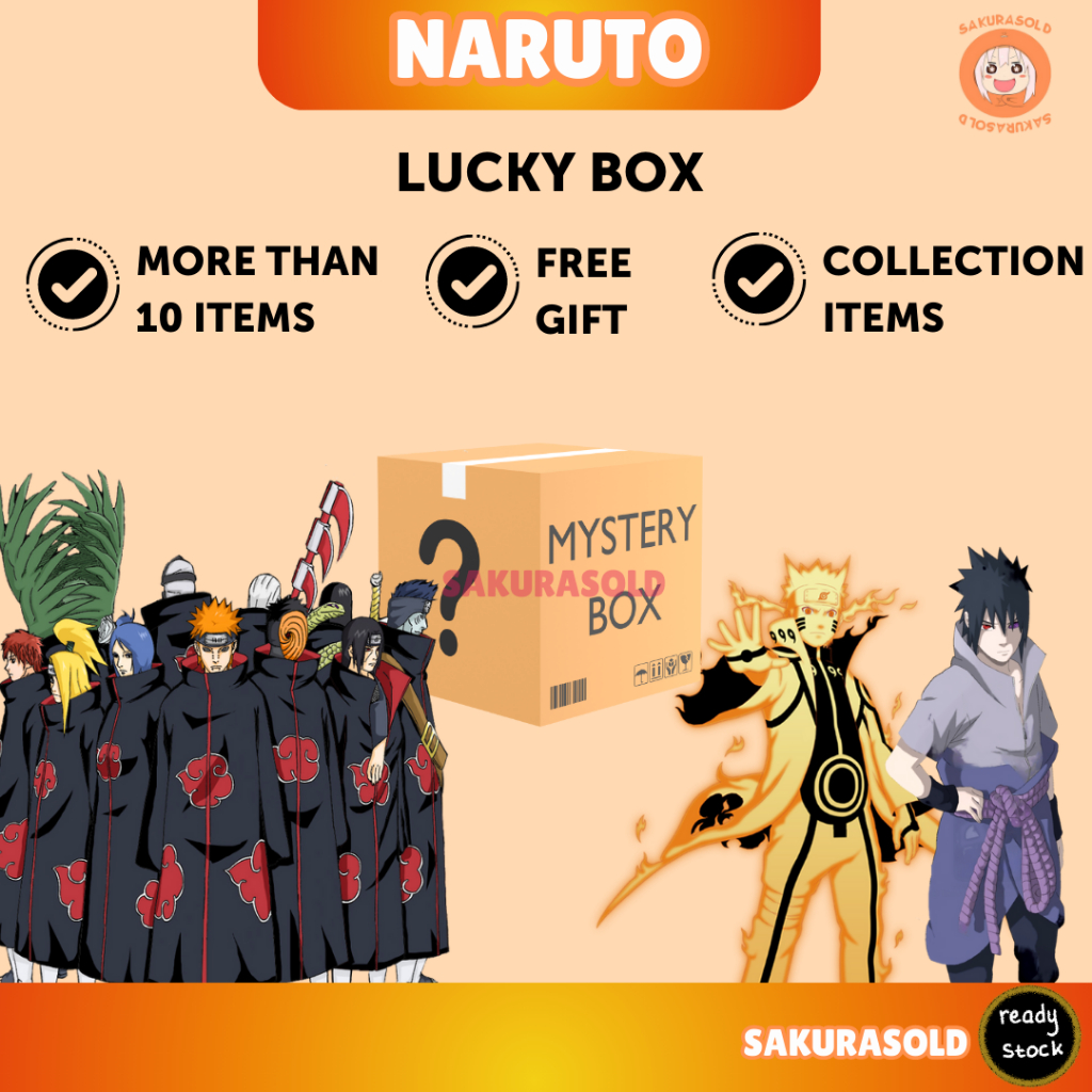 Naruto Gift Box Naruto Surprise Gift Anime Surprise Box Sasuke Itachi  Kakashi Keychain Stickers Akatsuki Keychain Lomo | Shopee Malaysia