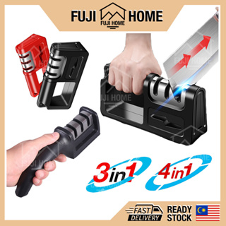 Multipurpose Knife Sharpener Roller Angle with Handle Scissor Sharpener  Pengasah Pisau Viral Lapah Pirge Gunting 磨刀石