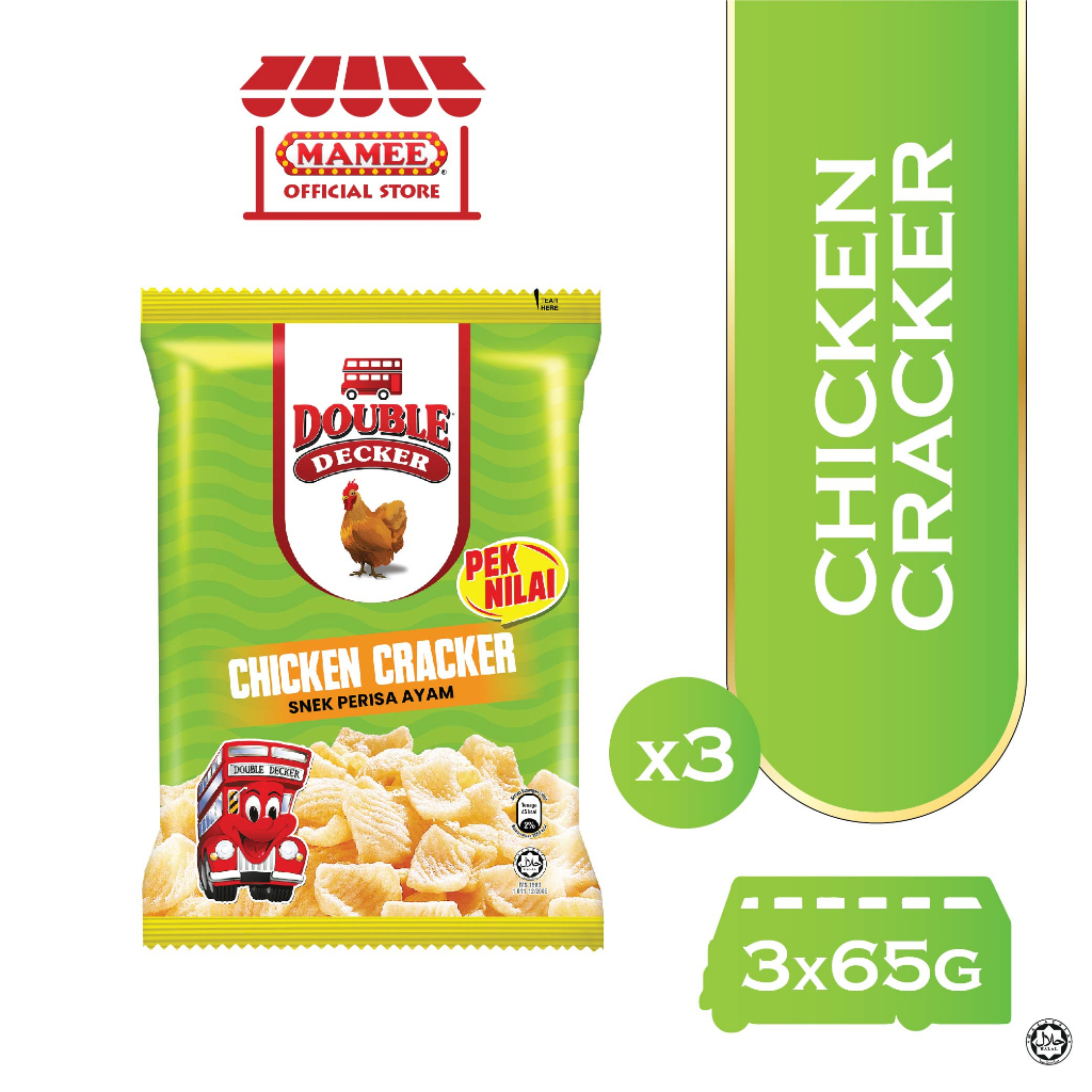 Double Decker Chicken Cracker (3 Packs x 65g) Shopee Malaysia