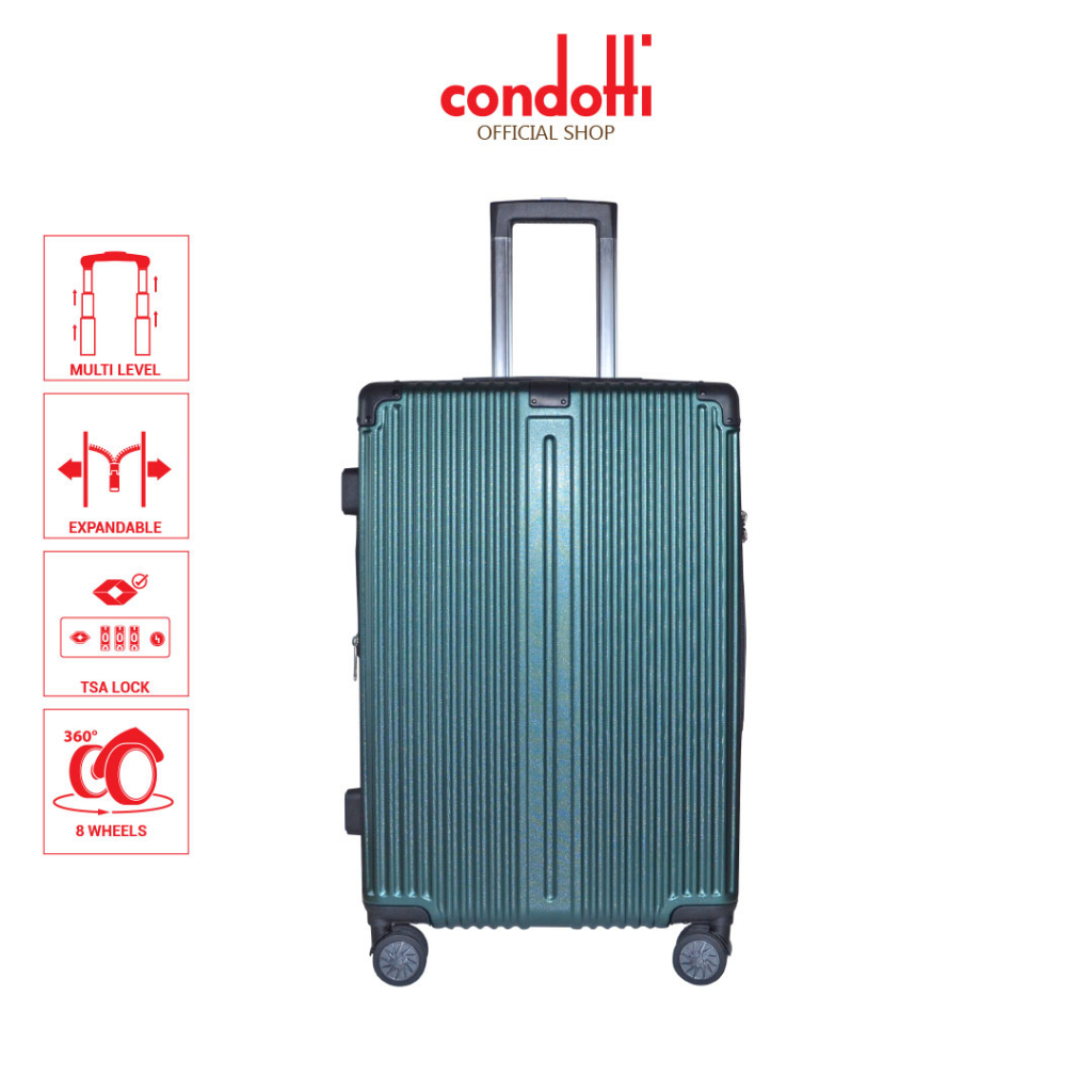 Daiichi 24" Security Zipper Hard Case with 8 Wheels [ D2607/24