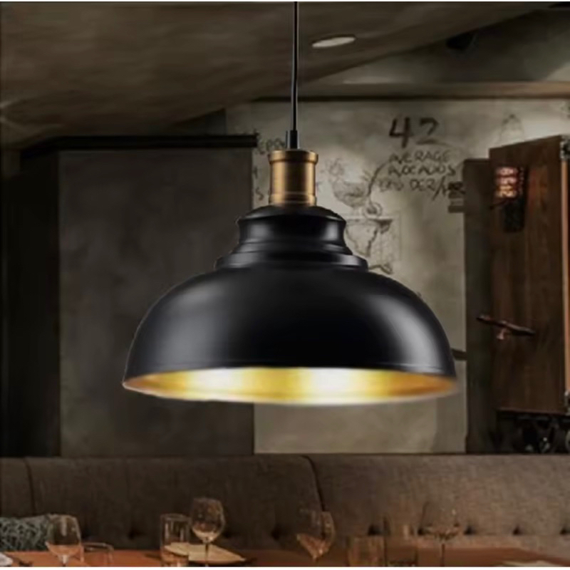 Retro Industrial Loft Style Hanging Pendant Light Garage Metal Ceiling Light Vintage Retro