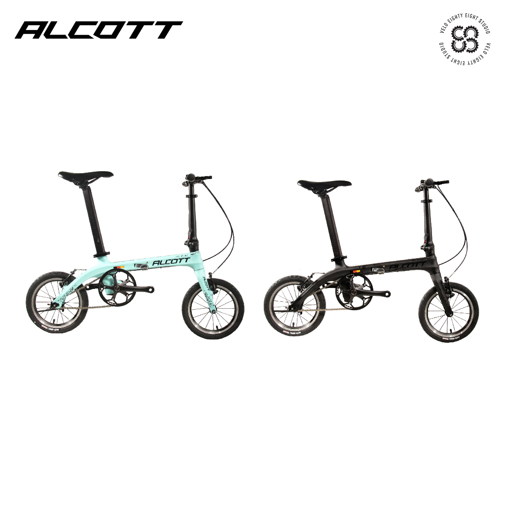 Alcott Z Carbon Folding Bike Single Speed Shopee Malaysia