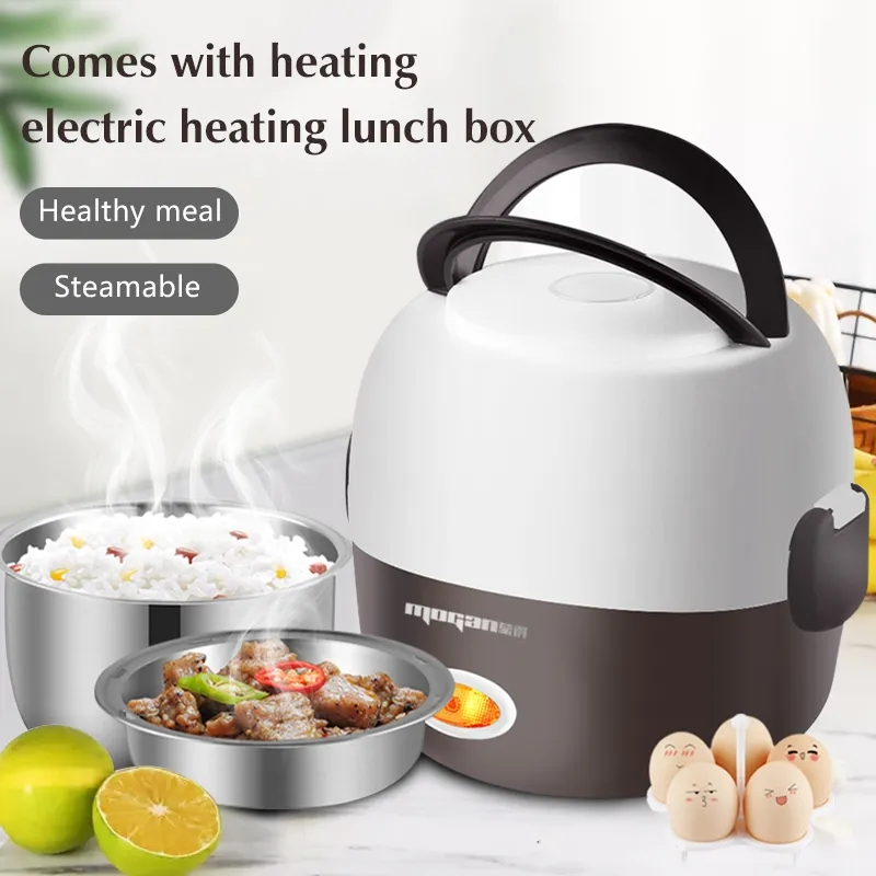 Giselle 2L Electric Rice Cooker Keep Warm Lunch Box with 304 Stainless  Steel Inner Pot (250W) - KEA0375GN