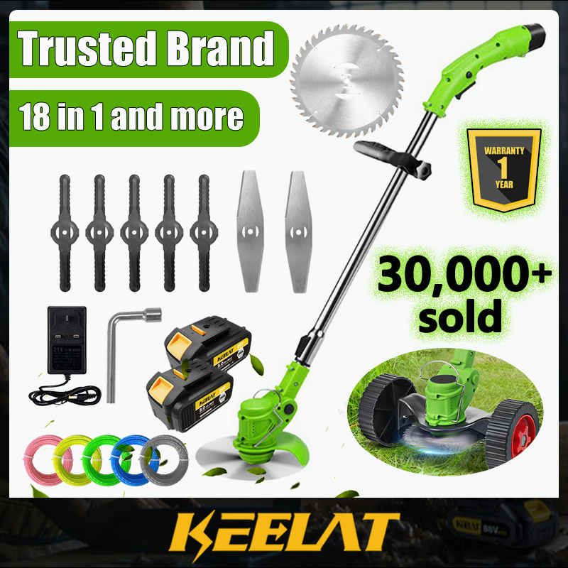 Keelat 388v 288v 188v 12v Mesin Rumput Bateri Grass Cutter Electric