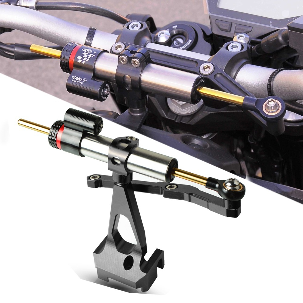 Steering Damper + Bracket Yamaha MT09 V1 V2 V3 Tracer GT900 MT25 R15 R3