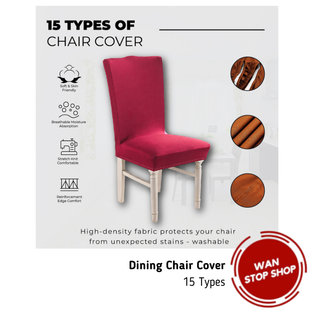 Dining Chair Cover, Cushion Chair Cover, Sarung Kerusi, Multiple Colour