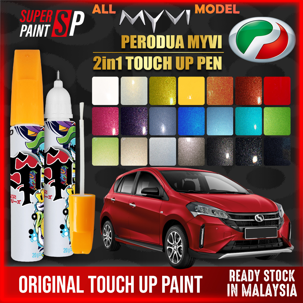 PERODUA MYVI 】 Car Touch Up Pen All Colors 🌈 Touch Up Paint Body ...