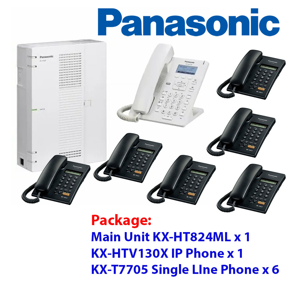 Panasonic KXHT824ML Keyphone System Panasonic Compact Hybrid IPPBX KX
