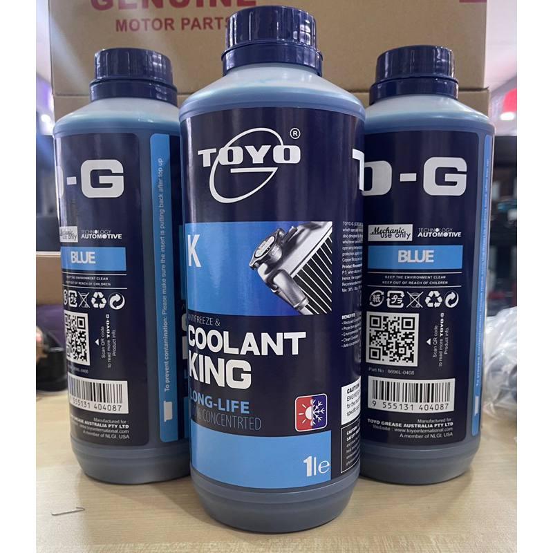 TOYO G ANTIFREEZE COOLANT KING LONG LIFE 100CONCENTRTED (BLUE) 1