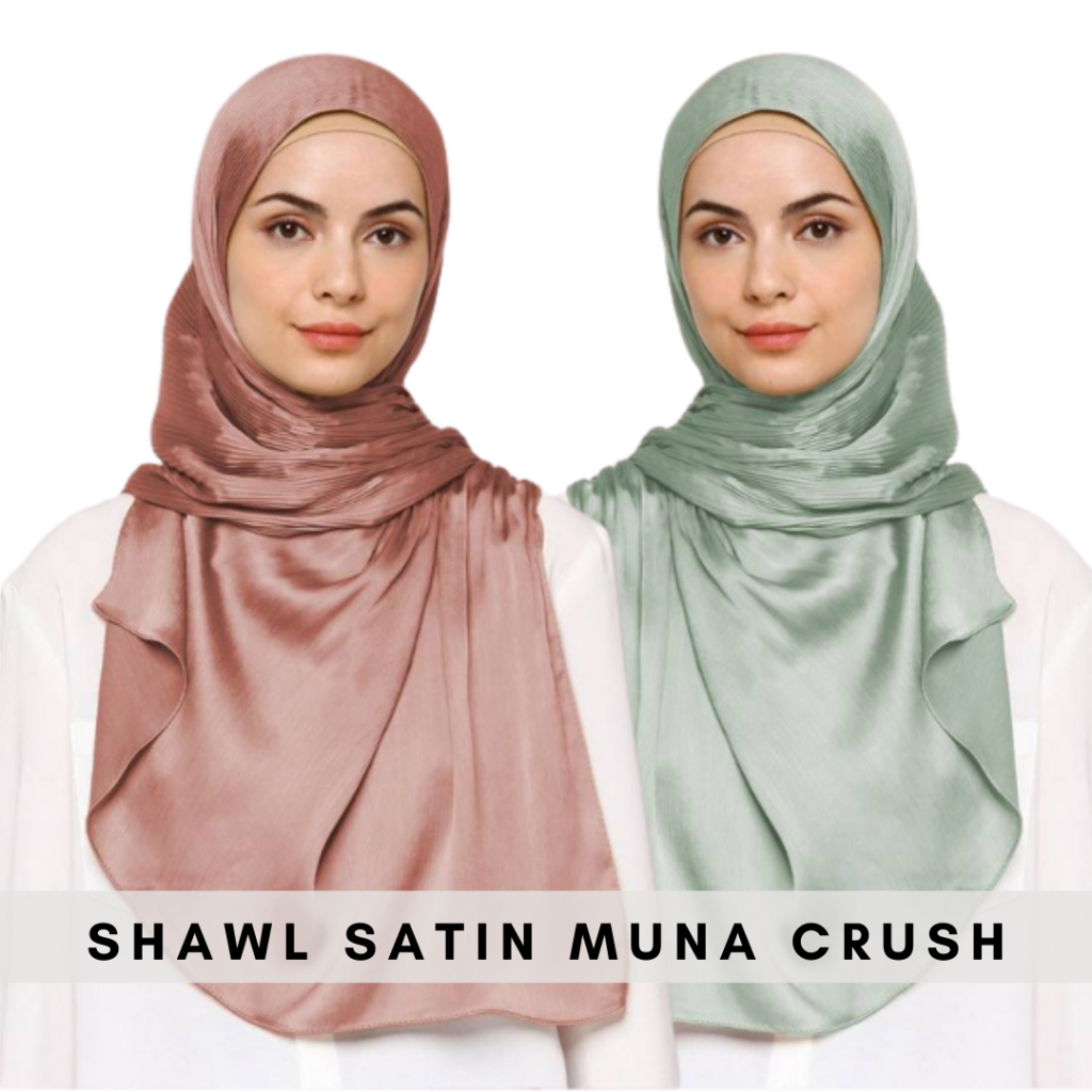muna satin shawl