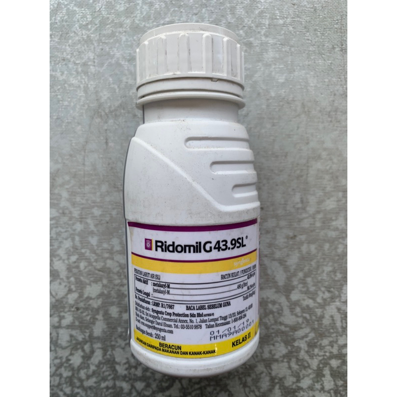 Ridomil G 43 9sl 250ml Syngenta Metalaxyl Metalaxyl M Racun Kulat