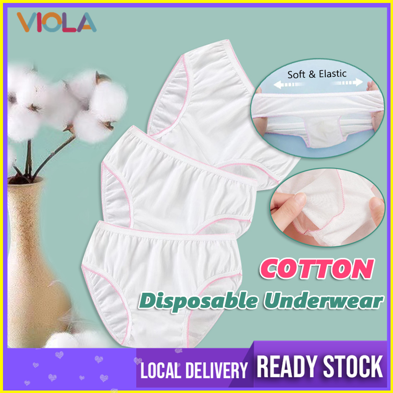 Disposable Panties Cotton / Maternity Travel Panty Underwear Seluar