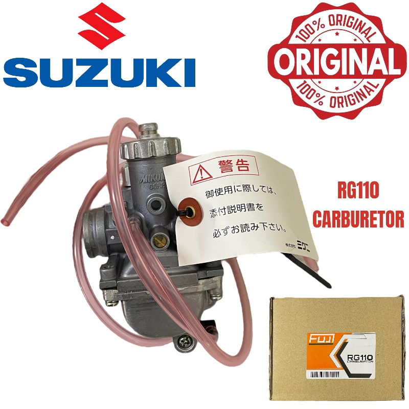 SUZUKI RG110 100% ORIGINAL CARBURETOR ASSY MIKUNI FUJI JAPAN | Shopee ...