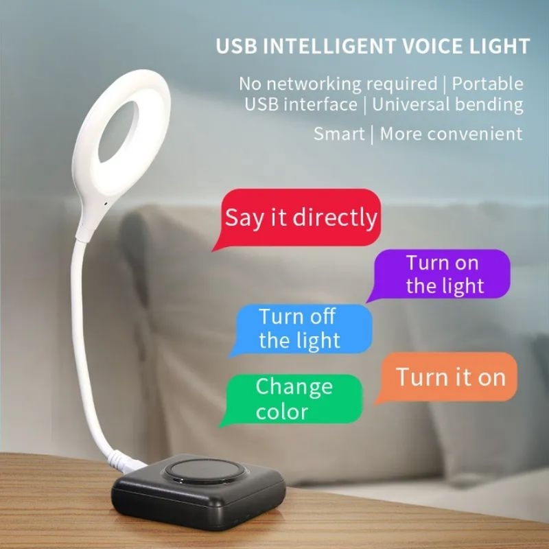 New Design USB Voice Light Artificial Intelligence Voice Control Table ...