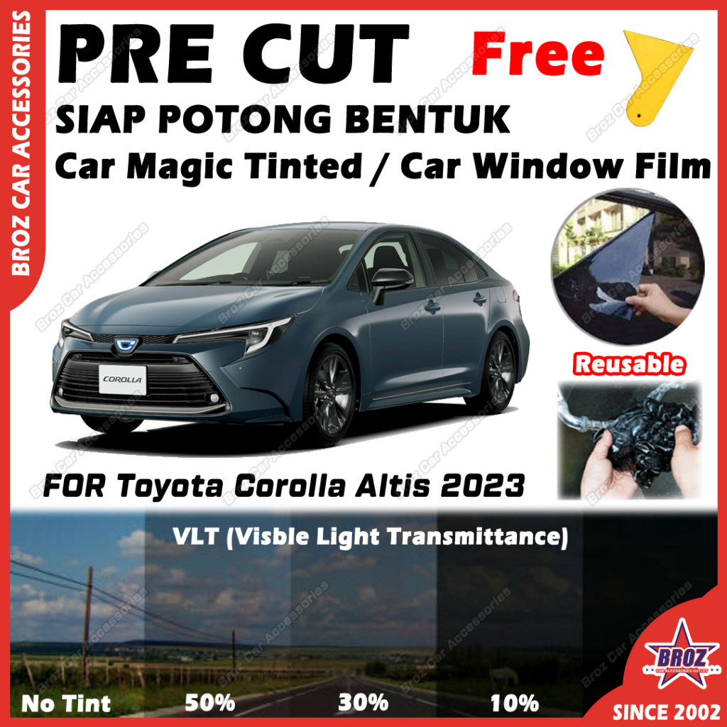 TINTGIANT PRECUT SUN STRIP WINDOW TINT FOR HONDA ELEMENT 03-11