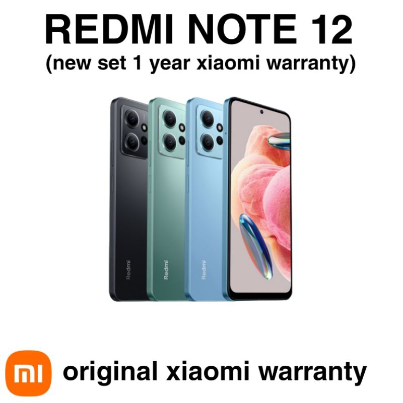 Redmi Note 12 6GB+128GB (original xiaomi malaysia set 1 year warranty ...