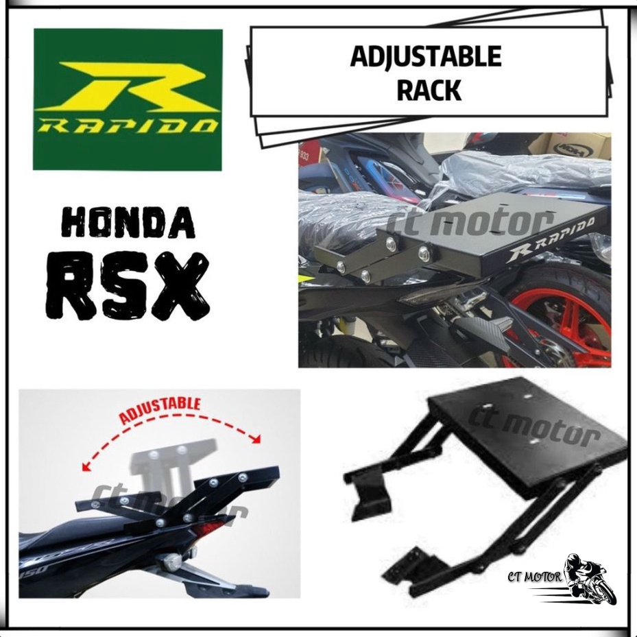 CT MOTOR Honda RSX / WINNER X Rapido Adjustable Rack for Delivery Bag ...