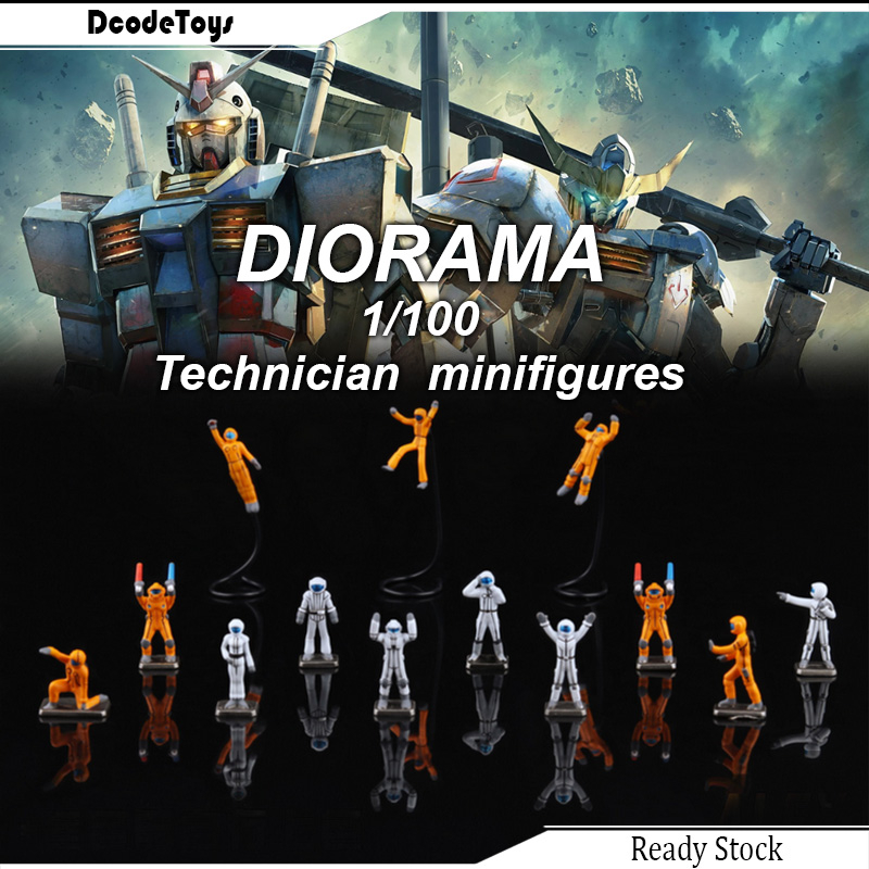 1/100 Technician Soldiers maintenance minifigures Diorama gundam action ...