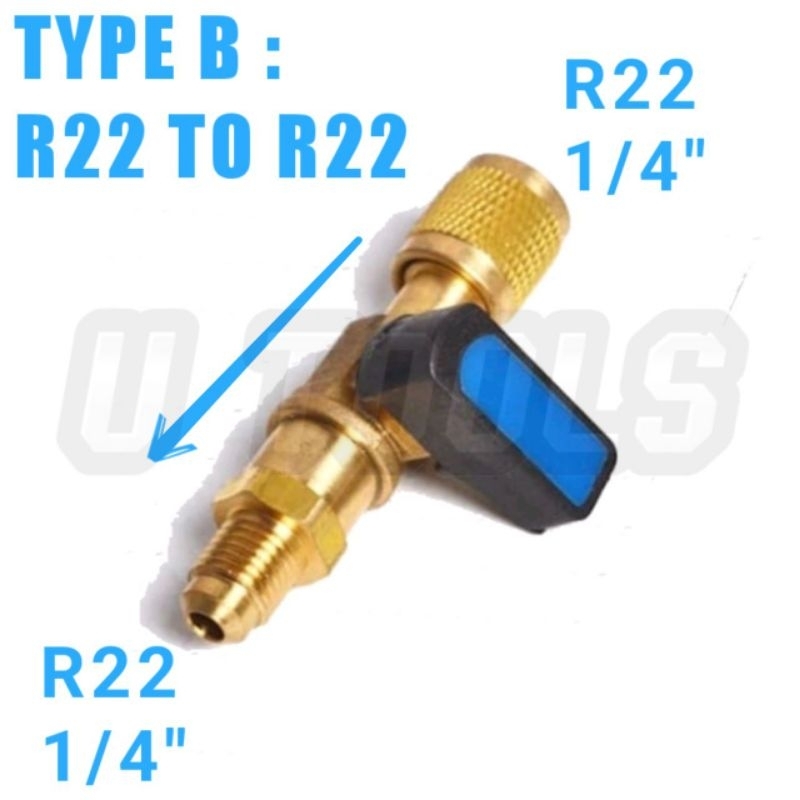 Adapter Ball Valve Adapter Gas R32 R22 R410a Aircond Air Conditioner ...
