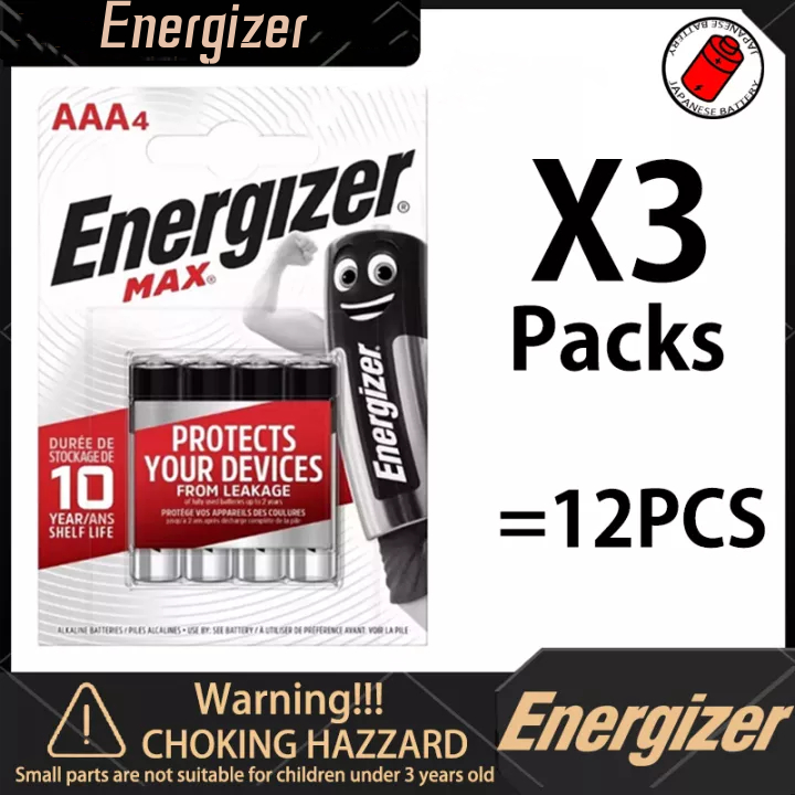 Energizer AAA Batteries (12 pcs) Energizer MAX AAA Alkaline Battery