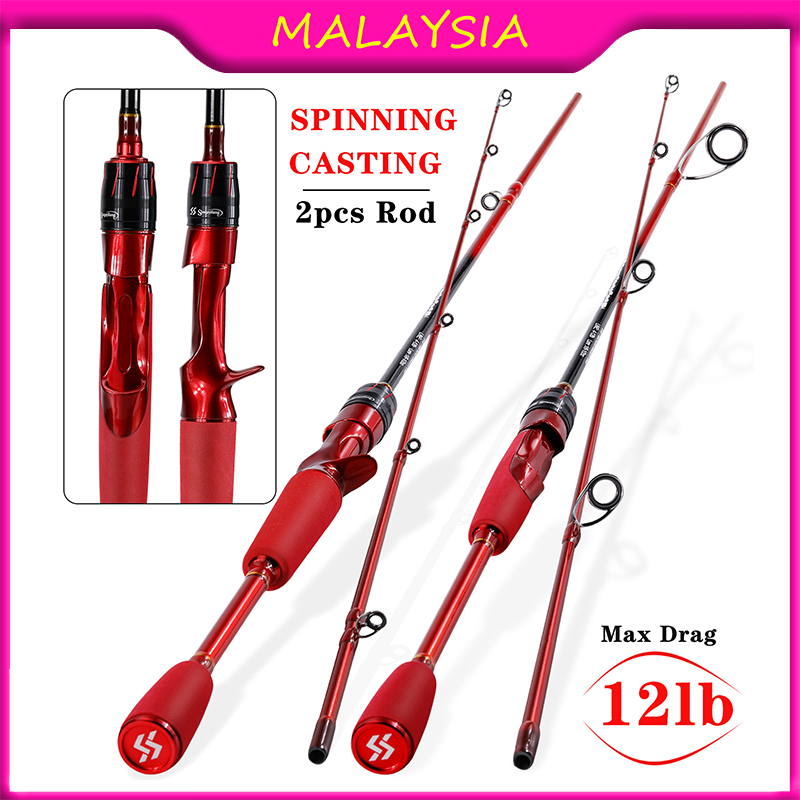 Sougayilang Spinning/Casting Fishing Rod High Carbon Fiber Fishing Rod ...