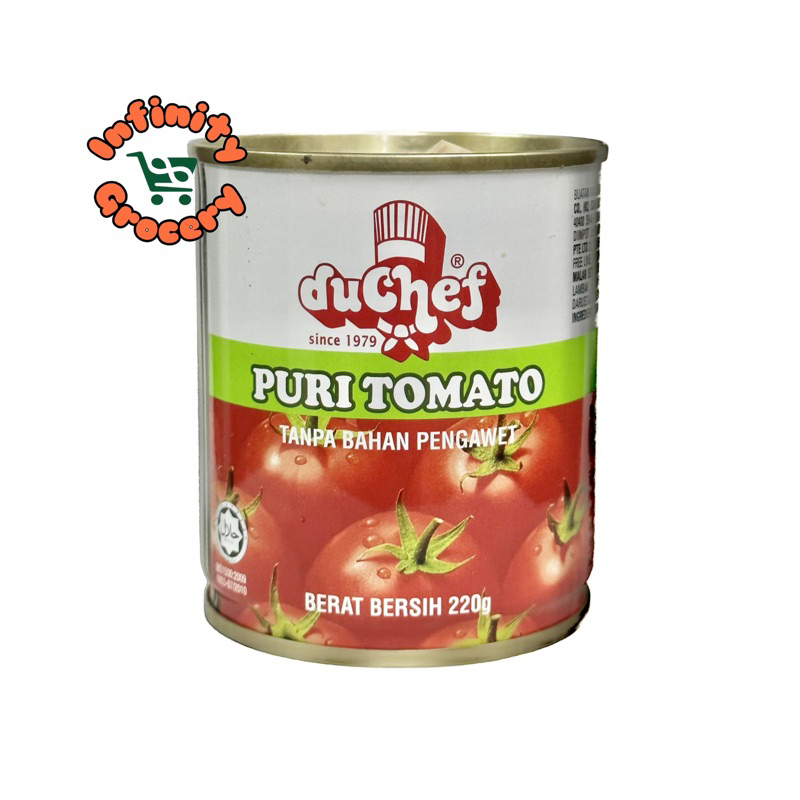 Halal Duchef Tomato Puree Duchef Puri Tomato 220g 430g