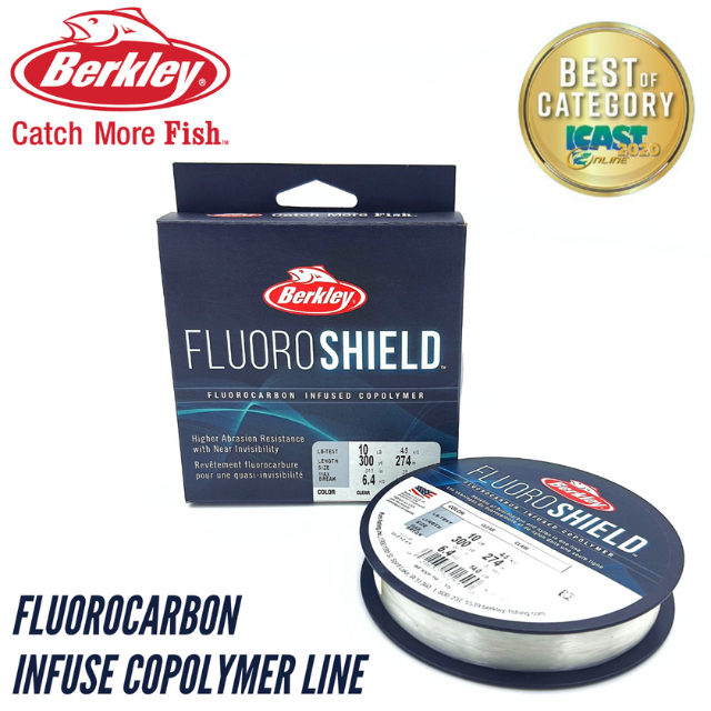 Berkley FluoroShield™ Fluorocarbon infused Coplymer Line Shopee