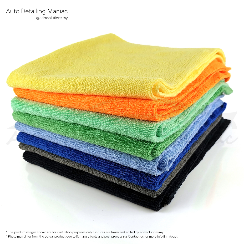 Edgeless Terry Microfiber Towel (300GSM) All Purpose Detailing Cloth for  Cleaning, Buffing, Leveling