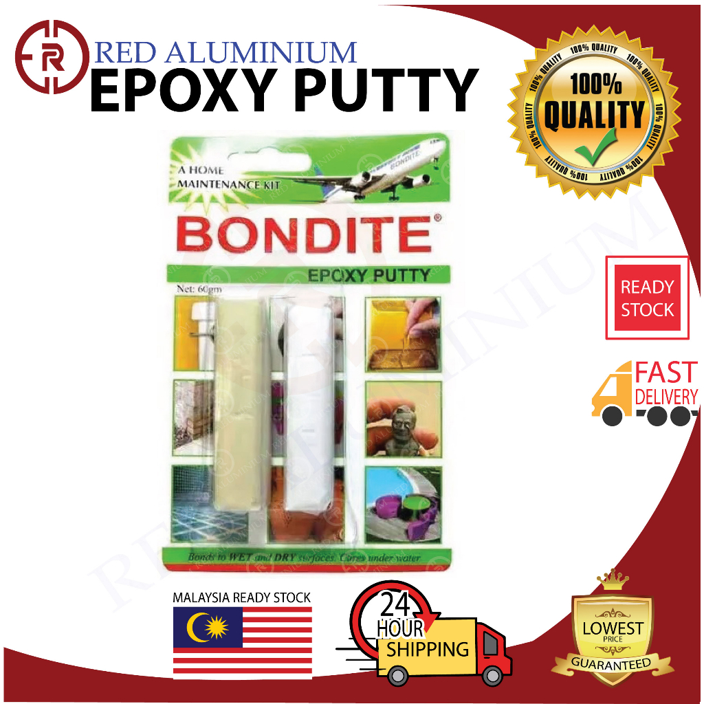Bondite Epoxy Putty Bond to Wet and Dry surface Bondite Epoxy Putty