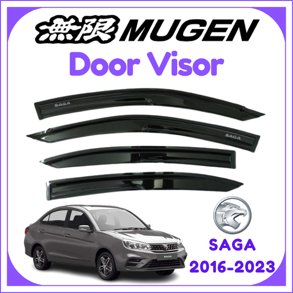 (4PCS/SET) PROTON SAGA VVT 2016-2025 Mugen Door Visor Air Press Window ...