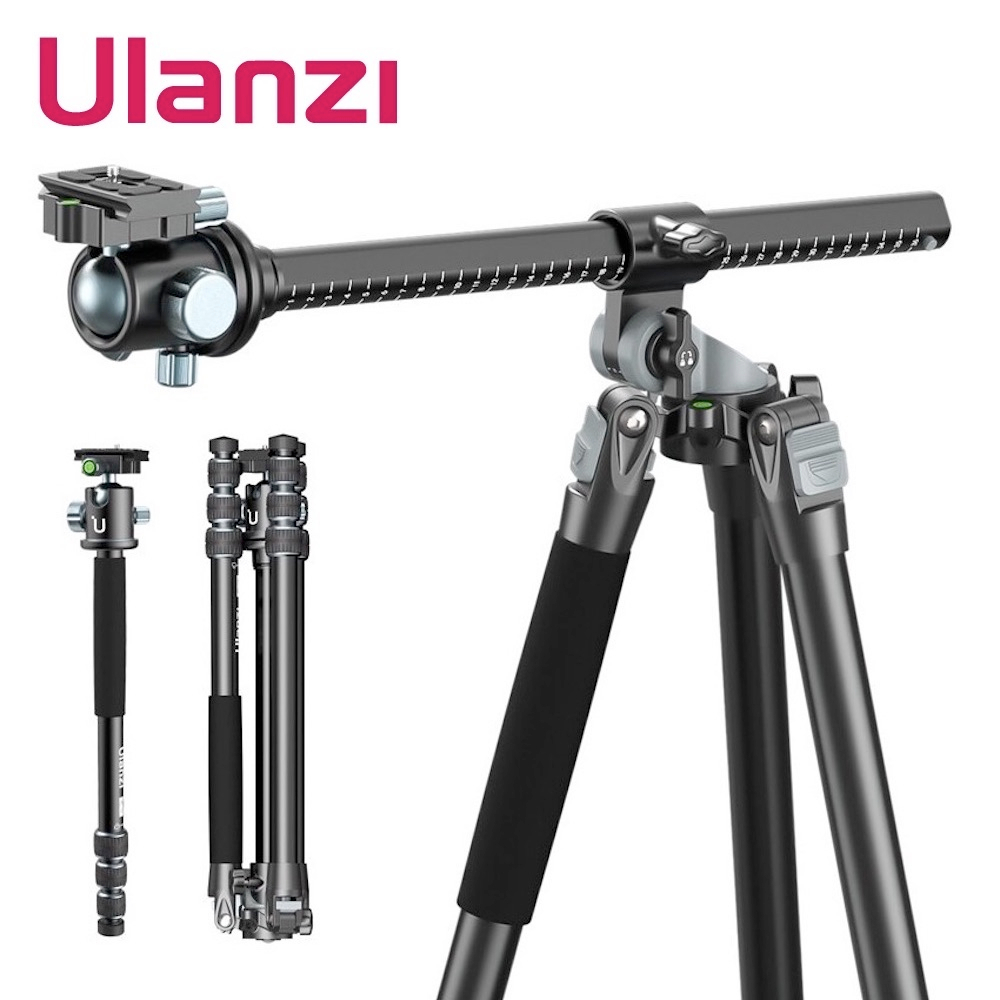 ULANZI MT59 176cm Aluminum Tripod Monopod Stick Arca Swiss for DSLR