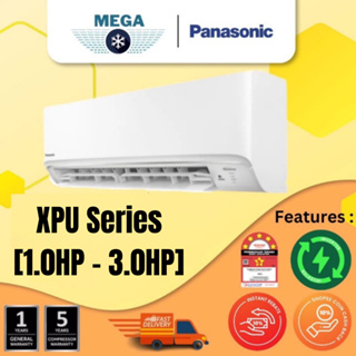 Panasonic XPU X-Deluxe Inverter R32 Aero Series Air Conditioner 1.0HP ~ 3.0HP/KU Series 5 STAR (NEW MODEL) inverter