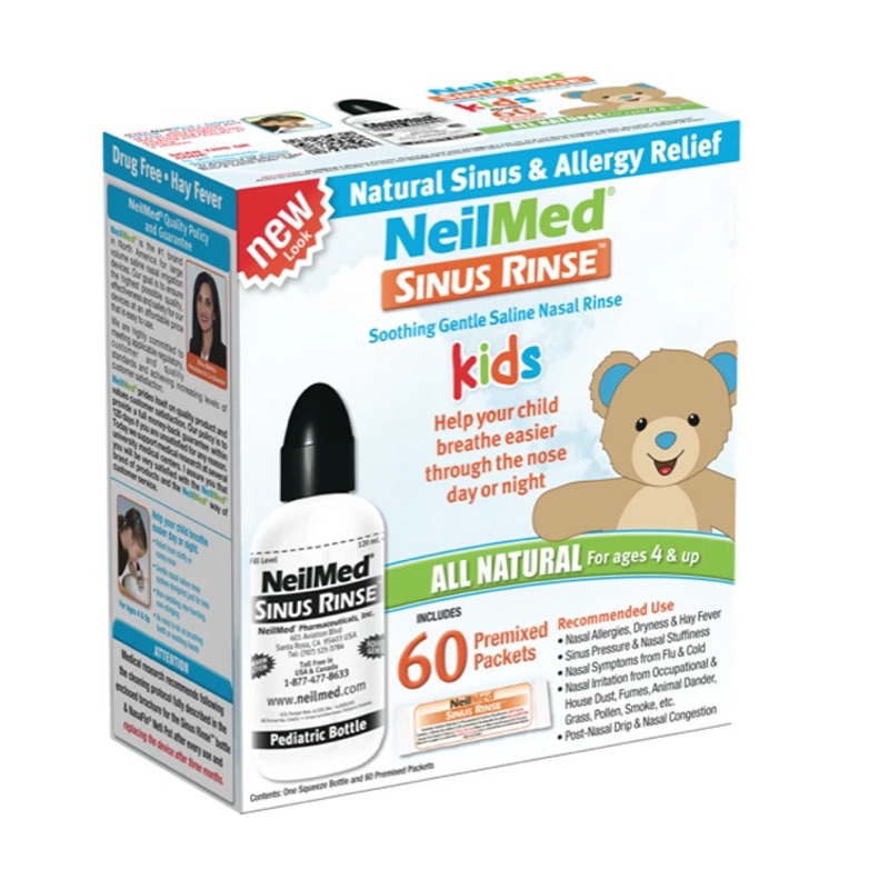 NeilMed Sinus Rinse Kids Premixed Sachets 60's (NO BOTTLE) | Shopee ...
