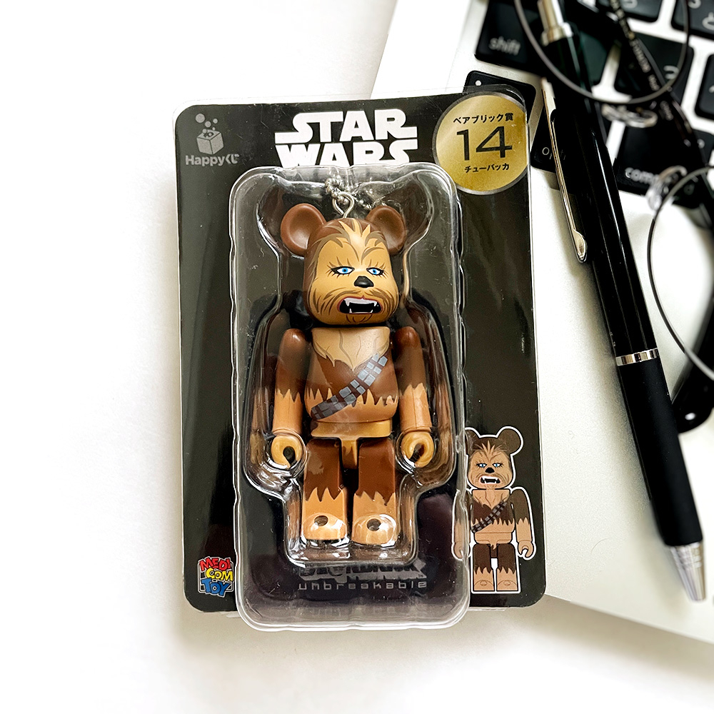Medicom Toy Bearbrick Be@brick Star Wars Happy Kuji Chewbacca 100% ...